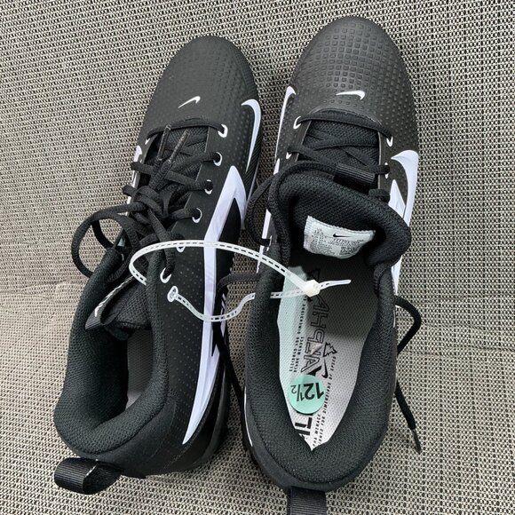 Nike Alpha Menace 4 Agility X Power Mens Size 12.5 Black/White Football Cleats main image 6